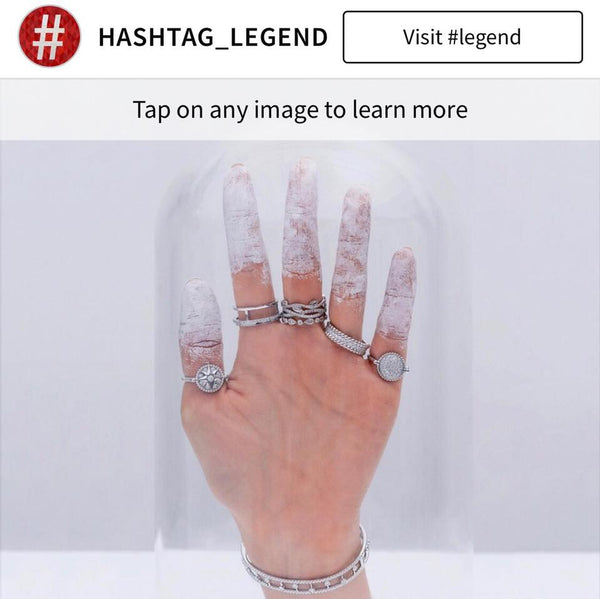 Collaboration nail design with #HASHTAG_LEGEND